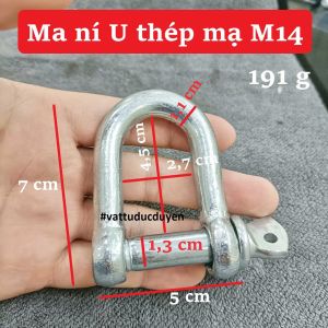 Ma ní U thép mạ Ø 14mm #vattuducduyen