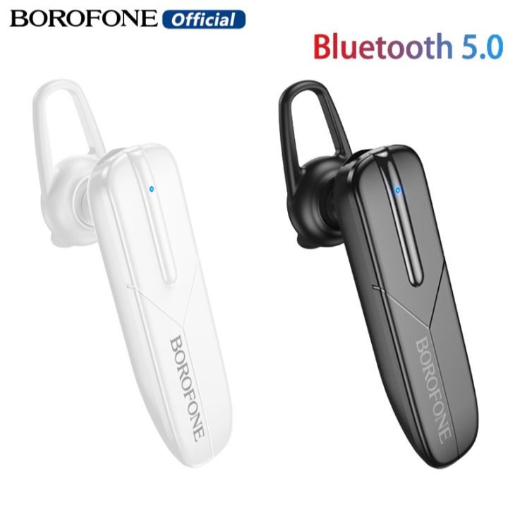 Borofone Bc36 Work Wireless Car Bluetooth 5.0 Hands free Phone with Microphone Sports Music Call Earphones Suitable for iPhone, Xiaomi, Samsung Full Smartphones Universal