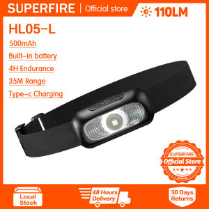 Superfire HL05-S/HL05-G/HL05-L/HL05-D cảm biến Đèn pha sạc di động đèn gắn đầu mini LED Trắng/Đỏ Ánh sáng nhiều chế độ đèn pha không thấm nước