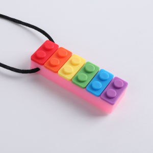 Trẻ em Đồ chơi nhai một từ cầu vồng khối xây dựng nhai thanh bé MOL thanh nhai Keo Silicone Vòng ngậm mọc răng cho bé