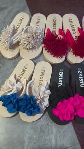 2026 New Floral Thick-Soled Lightweight WomenS Summer High-Heeled Flip-Flops For Outdoor Wear Beach Sandals Ebay In Stock