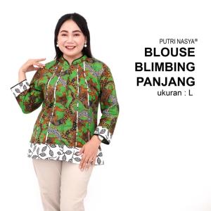 Atasan Batik Blouse Big Size Wanita Jumbo