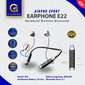 G-POWER E22 Neckband Wireless Bluetooth Earphone Sport Headset Bluetooth Hanging Neck Wireless Bluetooth Earphone