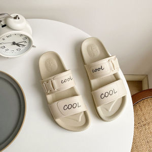 PiShops พร้อมส่งมาก🍡รองเท้าแตะผู้หญิง  รองเท้าแตะแฟชั่นสายคาด 2 เส้น รองเท้าแตะ สีพื้นมีให้เลือก 2 สี ฟาดไม่ไหว😘