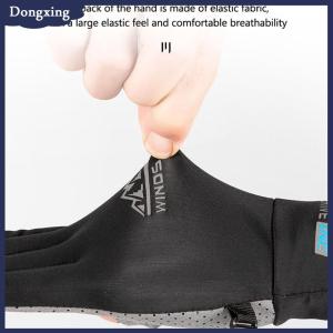 dongxing Summer Sunscreen Gloves Women Thin Ice Silk Anti-ultraviolet Dew Finger Touch Screen Driving Riding Non-slip Breathable Gloves