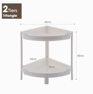🇸🇬  (2-4Tiers) Multi purpose Plastic Shower Rack Stands for Bathroom Narrow Place / Shower Caddy Organizer Shelf Corner / Kitchen Rack
