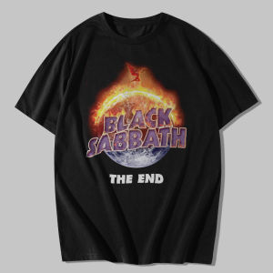 Kaos band oversize black sabbath the end tour rock legend t shirt barat dewasa pria wanita cowok cewek cotton combed 24s sablon plastisol 100% katun combet