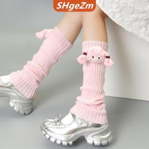 [COD] SHgeZm 1 Cặp Dễ Thương Lolita Xà Cạp Anime Sáng Tạo Ngoại Vi Phim Hoạt Hình Đùi Cao Với Kawaii Macaron Màu Sắc Cho Cô Gái Món Quà