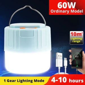 400W Lampu Pasar Malam Solar LED Lamp Portable Emergency Night Market Light Camping Light USB Rechargeable Tent Lamp