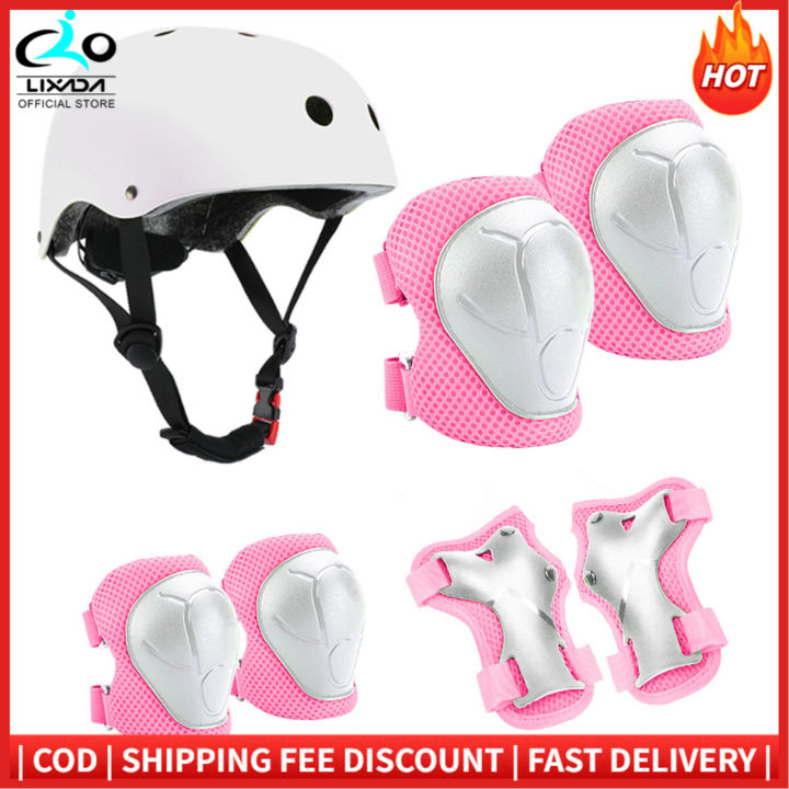 LIXADA 7 Chiếc Cổ Tay Trẻ Em Bộ Bảo Vệ Bánh Răng Mũ Bảo Hiểm Trượt ...