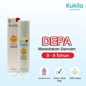 Kukila DEPA Demam Panas Baby Fever Drop - Essential Oil Penurun Panas dan Demam Minyak Pijat Bayi