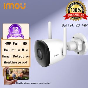 Dahua Imou Bullet 2C 4MP H.265 Wi-Fi Home camera Dual Antenna Outdoor IP67 Weatherproof Audio Recording CCTV