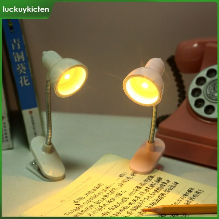 luckuykicten Reading Lamp Mini Book Light LED Clamp Night Lights Books To  Read Bedside Table For Bedroom Study Clip Design Home Child Student Study 