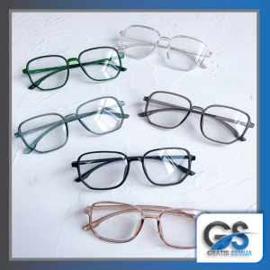 Gratis Semua - Kacamata Anti Radiasi / Kacamata Kotak Anti Radiasi / Sunglasses Frame Anti Radiasi / Kacamata Fashion Blueray