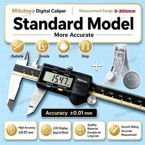 Mitutoyo CNC Calipers Digital Vernier Caliper 150mm 200mm 500 196 30 LCD Electronic Caliper Measuring Stainless Steel Hand Tools