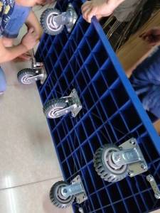 รถเข็นล้อใหญ่ 5 ล้อ รับน้ำหนัก 600kg - รถเข็นสินค้า รถเข็นพื้นไฟเบอร์ แข็งแรง พื้นไม่แอ่น ลูกล้อลื่น รถเข็นของ