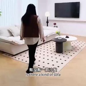 ⚡Luxury Cream White Cat paw cloth Sofa  Modern Minimalist  High-Quality Fabric