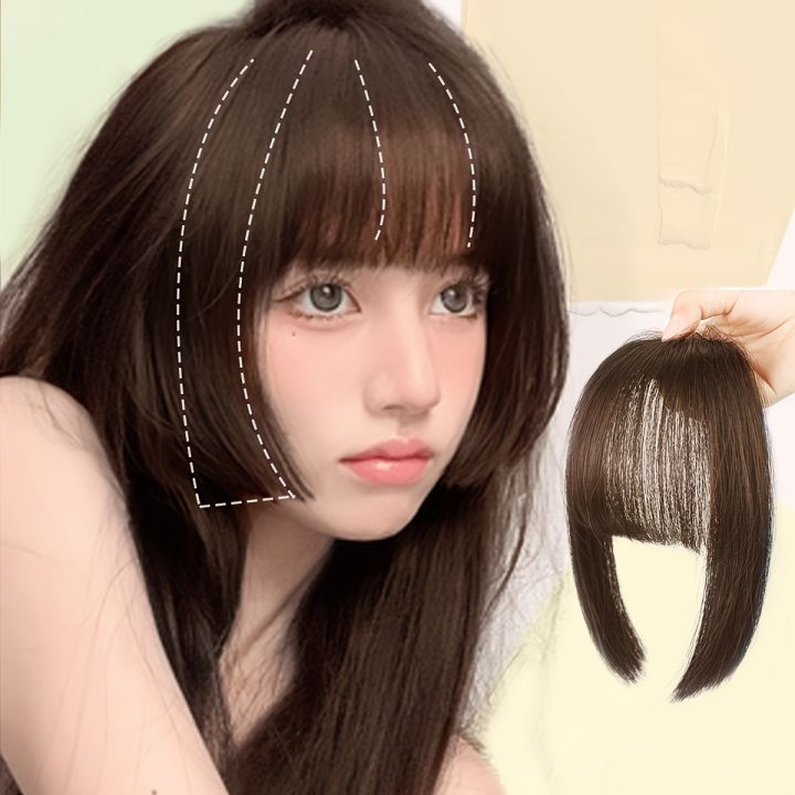 False Bangs Synthetic Hair Bangs Hair Extension Fake Fringe