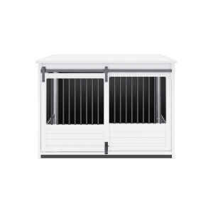 NEW AGE PET Sliding Barndoor Dog Crate ECOFLEX Cage | Lightweight | End Table | Dog Cage Dog House