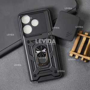 Redmi 13 4G Redmi 13X Case Robot Slide Ring Kamera Case Slide Kamera Protect Redmi 13 4G Redmi 13X