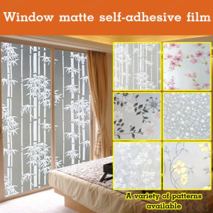 Frosted Window Film Privacy Bathroom Film Self Adhesive Light Blocking Translucent Opaque Glass Cover Sticker