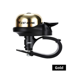 WEST BIKING Mini Copper Bell Retro Waterproof Bike Horn Clear Ringtone Bicycle Bell For 19-31.8mm Handlebar MTB Road Bike Accessories
