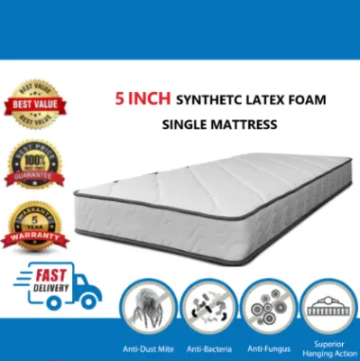 【Premium Quality】5 INCH Premium Quality Single Mattress Foam / Single Bed / Single Tilam