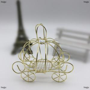 [COD] hegu Creative pumpkin Carriage Decor กล่องขนมสีทองกล่องฟักทองของขวัญ