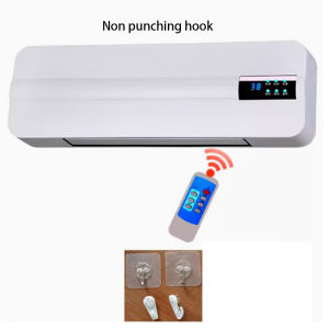Household Energy-saving Air Conditioner Wall-mounted Portable Heater Fan Home Dormitory Timing Free Installation Remote Control