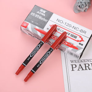 Twin Permanent Marker Pen Double Head Fine Quick Dry Waterproof Ink Draw