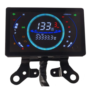 Motorcycle Dashboard Clear LCD Digital Gauge Instrument Cluster 12V Speed Odometer Enhanced Visibility Fit for 150 CM150