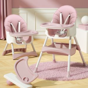 High Chair for Baby Feeding Adjustable Babies Kids Toddler Essentials Chair Boy Girl
