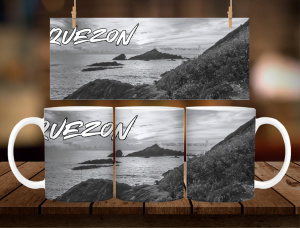 Pasay Puerto Princesa Quezon City Quezon Rizal Souvenir Mug 11oz with Gift Box – Black and White Design Ceramic Coffee Mug | Philippines Pasalubong