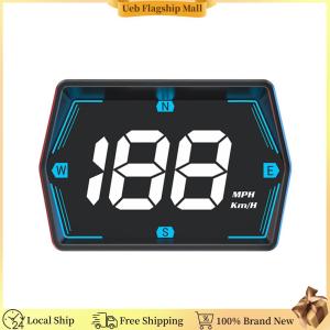 [Ueb Flagship Mall]Car Digital GPS Speedometer HD LED Display GPS Speed Meter Compass KMH MPH Display Overspeed Alarm Speedometer Odometer