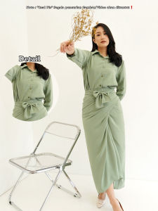 RED Setelan Rok Lilit/Set Christine/Setelan kondangan Style/Setelan Wanita dapat Rok Lilit dan Atasan
