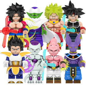WM6177อะนิเมะเบจิต้าหญ้าเจ้าชู้ Piccolo Birsue Broli Majin Buu Son โกคูซูเปอร์ไซย่า4 Frieza มินิ Kids Toys บล็อกตัวต่อพลาสติก