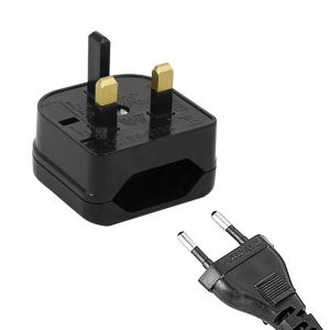 Travel Plug Adapter Converter EU 2 Pin to UK 3Pin Adaptor Kaki 2 Ke 3 110~250V 2200W