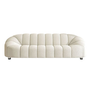 [SG Sellers] Sofa Pumpkin Sofa Inline Sofa Three-Seat Lamb Fleece Sofa