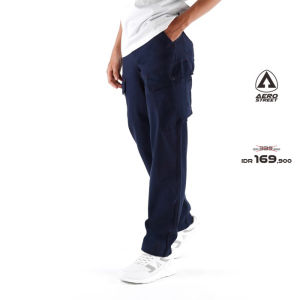 Aerostreet Cargo Panjang Atlas Navy Celana Cargo ECAAA