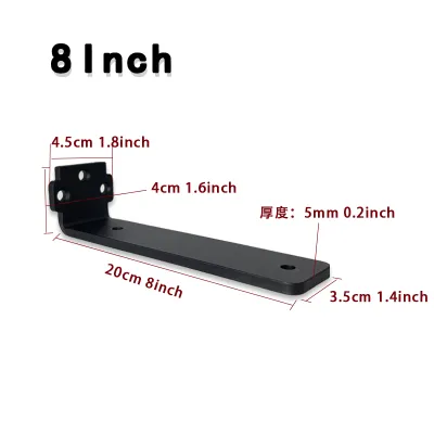 2PCS Steel Heavy Duty Concealed Floating Wall Bracket Front and Back Concealed Bracket Shelf Bracket