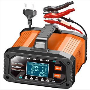 DEKES 12V 20A / 24V 10A Smart Battery Charger Portable Auto Charger for Motorcycle & Car Vehicle Battery