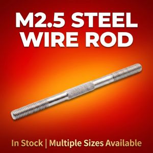 Stainless Steel M2.5 Threaded Push Rods 1.6mm Shaft for RC Plane Helicopter Servo Links 10 PCS