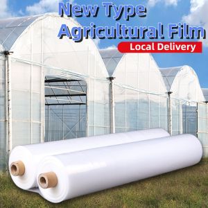 UV Plastic Sheet (8 mil - 200 Microns) - 5meters x 50meter (1 roll) - Use for greenhouse garden protection moisture barrier and constructions plastic sheeting by J&A Online Store
