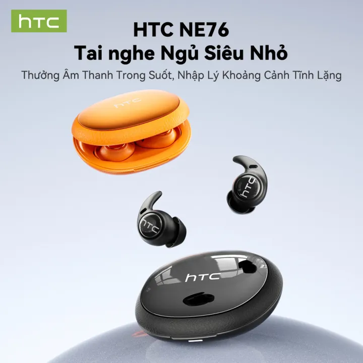 HTC NE76 AI Translation Tai nghe Bluetooth 6.0, tai nghe ASMR hỗ trợ giấc ngủ, dịch thuật thời gian thực, khử tiếng ồn, chất lượng âm thanh HiFi độ nét cao, giảm nhiễu cuộc gọi và tích hợp micro | BigBuy360 - bigbuy360.vn