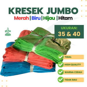 Kantong Kresek Jumbo Ukuran 35x55 40x65 TEBAL Isi 20 Lembar