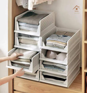 DXL Wardrobe Clothes Storage Layered Partition Drawer Storage Box Rack Clothing Partition Drawer Rack