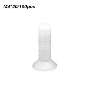 100PCS Baut Nylon Cross Screw Nylon M3 / M4 / M5 / M6