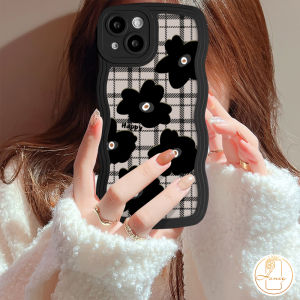 Wave Casing For Samsung A03 A23 A13 A12 M12 A32 A52 A52s A03s A02s A31 A51 A50 A50s A30s A53 White Butterfly Pattern Square Lens Protector Soft TPU Cover