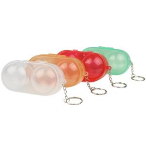 Table Tennis Container 2 Balls Ping-pong Ball Storage for Case with for Key Chain Must Have Item for Athletes Outdoor Sp