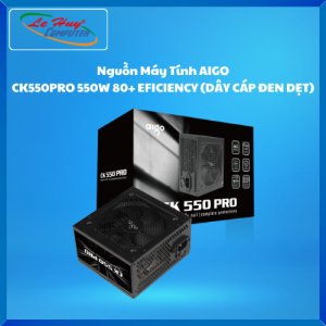 Nguồn Máy Tính AIGO CK550 PRO 550W/ CK650 PRO 650W Dây Liền (Non-Modular) - Hàng Chính Hãng